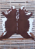Brown and White Hereford Cowhide